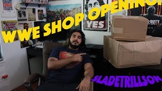 HUGE WWE Shop Unboxing 2015 OVER 1000 worth 2 Replica Titles  More [upl. by Elenaj]