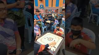 How to play Carrom board game 😱🎯  Carrom king 👑😱  wait for end 😱🎯🥵🔥 carrom youtube sports [upl. by Irrem]