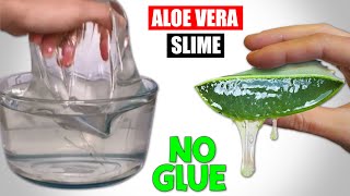 ALOE VERA amp HAND WASH 2 INGREDIENT SLIMEHow to make Slime with Aloe Vera and Hand wash without glue [upl. by Marelya884]