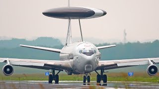 NATO AIRBASE GEILENKIRCHEN PLANESPOTTING  33 Mins of Pure Aviation  AN12KC135E3 SENTRY [upl. by Fredkin]