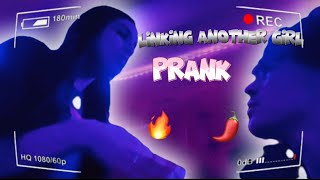 LINKING ANOTHER GIRL PRANK ON GIRLFRIEND SHE BEAT ME UP [upl. by Alle]