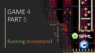 C amp SFML  Simple 2D Games   Easy Platformer pt5  Running ANIMATIONS [upl. by Nahsyar]