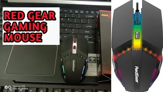 Red Gear A10 Led Gaming Mouse  2400 Dpi Full Review In Telugu Compatible with Windows and MAC [upl. by Loomis979]