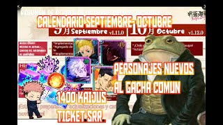 🤑KAIJUS Y TICKET SSR GRATIS❗ CALENDARIO Y EVENTOS TRADUCIDOS🤯 JJK PHANPARA Japones [upl. by Hseham]