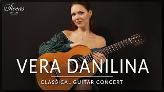 VERA DANILINA  Classical Guitar Concert  Mozart Bach Sor VillaLobos amp more  Siccas Guitars [upl. by Moreen]