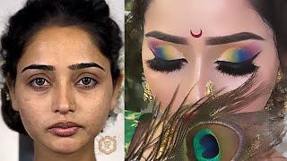 Makeup kaise karte hain  Basic Makeup Tutorial for Beginners  Colourful eye makeup [upl. by Gustavo]