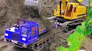 AMAZING RC CONSTRUCTION SITE WITH FANTASTIC SCALE 116 MODEL MACHINES IN MOTION [upl. by Sorcim]