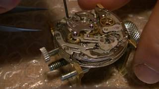 Landeron 248 Chronograph service  part 1 [upl. by Ibob]