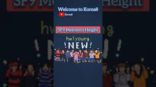 SF9 MEMBERS HEIGHT [upl. by Orips]