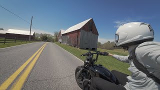 A Day In The Backroads  Triumph Bobber Raw Exhaust Sounds [upl. by Ardnazxela]