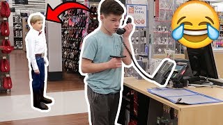 PLAYING THE YODELING KID ON THE WALMART INTERCOM [upl. by Aihsetal110]