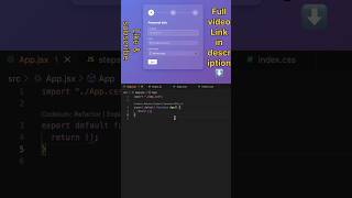 Multi step form in React shorts short yotube shorts viral short [upl. by Cully]