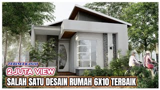 Salah satu desain rumah 6x10 Terkeren  rumah di perkampungan bisa sekeren ini [upl. by Inavoy]