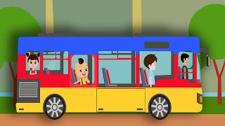 Colors Changing Magical Bus  Nursery Rhymes  Kids Songs  Kids Popular Song  Clever Monster [upl. by Aleafar]