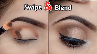 How to Apply EYESHADOW FOR BEGINNERS  Easy Swipe and Blend Technique by Asma Khan [upl. by Adonis]