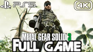 METAL GEAR SOLID 3 PS5 Gameplay Walkthrough FULL GAME 4K 60FPS No Commentary Master Collection [upl. by Paley148]