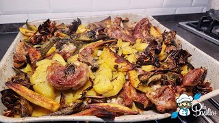 Agnello al forno con patate e carciofi [upl. by Nino933]