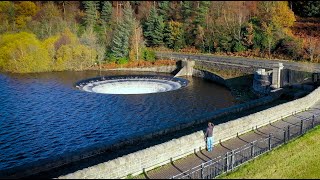 Ladybower Reservoirs plug hole during drought and flood could you be sucked in [upl. by Pliam]