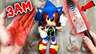 WHATS INSIDE CUTTING OPEN SONICEXE DOLL AT 3AM SONIC THE HEDGEHOG IS REAL [upl. by Anorahs442]