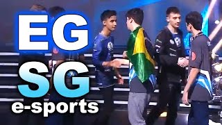 EG vs SG esports Brazil  KIEV MAJOR EPIC LEGENDARY DOTA 2 [upl. by Auria296]