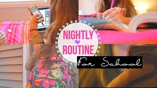 Nightly Routine For School  Stephanie Leger [upl. by Herriott]