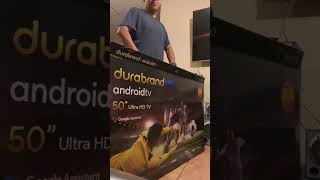 Unboxing Durabrand 50” UHD Android TV [upl. by Zorina]