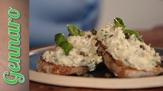 Classic Crostini Toasted Bread with Tuna and Ricotta On Blackheath [upl. by Juster]