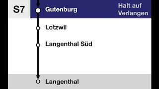 BLS Ansagen  S7 Huttwil – Langenthal [upl. by Fitts]