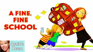 🎒Kids Read Aloud A FINE FINE SCHOOL How Much is Too Much School by Sharon Creech and Harry Bliss [upl. by Eecak]