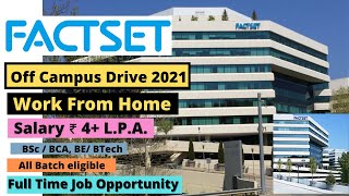 FactSet OffCampus Hiring 2021 FactSet Exam Pattern amp Selection Process  FactSet hiring 2021 [upl. by Erehs]