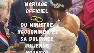 Mariage officiel 💍du Ministre Ngouonimba et sa Dulcinée Julienne NGuesso [upl. by Rolanda]