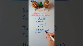 Calcul littéral maths college shorts shortsvideo [upl. by Allebram]