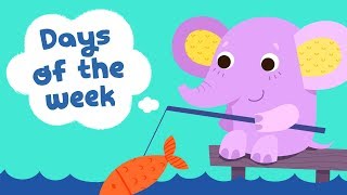 Days of the Week Song for Kindergarten Kids  Children Songs with Lyrics  Kids Academy [upl. by Rocray748]