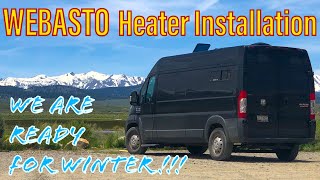 How to Install a Webasto Gas Heater Our Promaster Adventure webasto vanlife promasterconversion [upl. by Vaios]