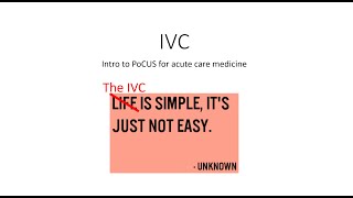 Evaluation of the IVC with POCUS  An InDepth Guide [upl. by Atilahs411]