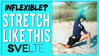 Simple Stretching for INFLEXIBLE People You Can Still Stretch Effectively [upl. by Ahsiled]