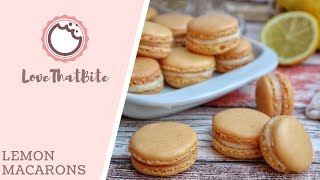 lemon macarons  lovethatbitecom [upl. by Lukash]