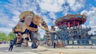 Nantes France 4K HDR  One day Tour in Nantes France  A must visit Les Machines de lÎle [upl. by Notsur]