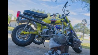 125cc 12v Lifan Engine Swap  Honda CT70 Dax Mini Trail Motorcycle Minibike  Video 1 of 5 [upl. by Isewk]