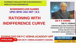 RATIONING WITH INDIFFERENCE CURVE [upl. by Yeta]