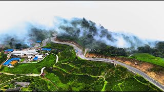 Munnar Suryanelli Kerala in the Monsoon  Drone View of Suryanelli Tea Gardens from Sky [upl. by Annawaj]