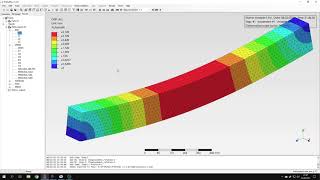 PrePoMax CalculiX FEA  Tutorial 1  Basics bending of a beam [upl. by Grussing]