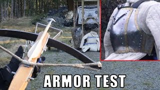 Medieval Crossbows vs Breastplate and Lamellar Armor [upl. by Ellehcin]