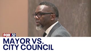 Mayor Brandon Johnson vows to veto ShotSpotter contract despite City Council support [upl. by Etnauj]