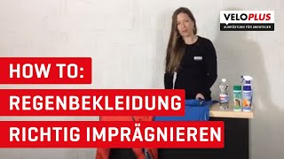 How to Regenbekleidung richtig waschen und imprägnieren [upl. by Sinoda382]