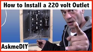 How to install a 220 volt outlet [upl. by Nilla152]