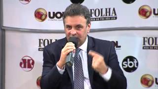 Aécio Neves em sabatina da Folha de São Paulo 1ª parte [upl. by Gisser]