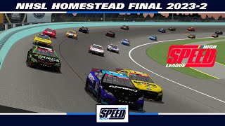 ✅ Nascar High Speed league Homestead Final 20232 ✅ Johan Arango 69 Campeón [upl. by Veronike]