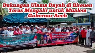 Dukungan Ulama di Bireuen Terus Mengalir untuk MualemDek Fadh mualem bireuen aceh [upl. by Oniratac59]