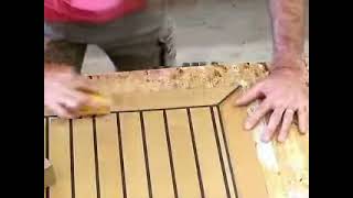 PlasDECK Synthetic Teak Decking Professional Videos Finishing [upl. by Yatzeck83]